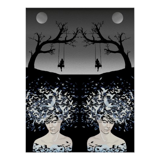 月夜の夢: 自由と孤独 ポスター (正面)