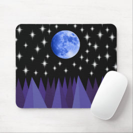 月夜の星光マウスパッド マウスパッド