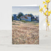 月夜の朝 カード (黄色い花)