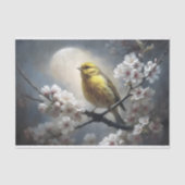 月夜の歌鳥デコパージュ 薄葉紙 (正面)