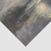 月夜の水彩風景画  薄葉紙 (詳細)