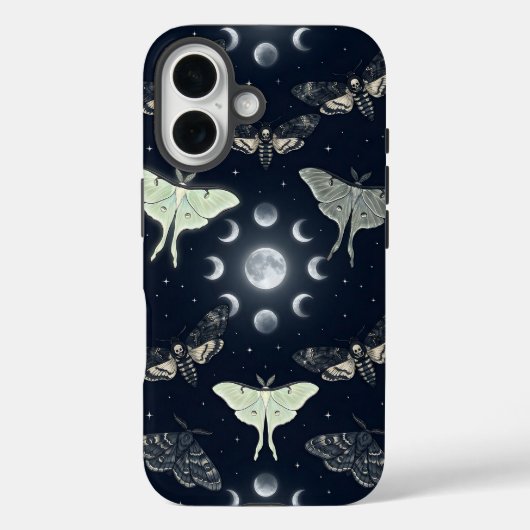 月夜の蛾のナイトフォンケース Case-Mate iPhoneケース (裏面)