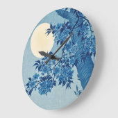 月夜の開花さくらんぼ – 大原小村 ラージ壁時計 (傾斜)