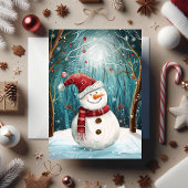 月夜の雪だるまの魔法　魅惑のウィンターフォレスト カード