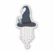 月夜の魔女のハロウィンマジックハット シール (正面)