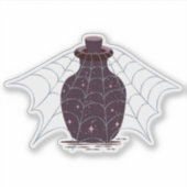 月夜の魔女のハロウィンマジックボトル シール (正面)