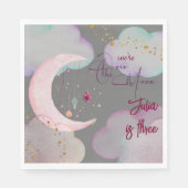 月夜空子供の誕生日 スタンダードランチョンナプキン (正面)