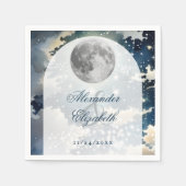 月夜空結婚の スタンダードカクテルナプキン (正面)