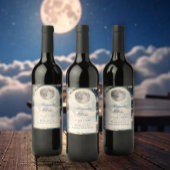 月夜空結婚の ワインラベル