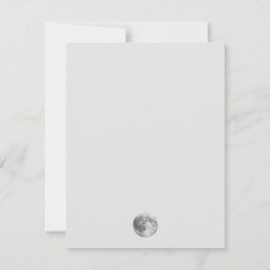 月夜空結婚の 出欠カード (裏面)