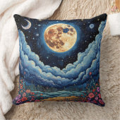 月夜空 クッション (ブランケット)
