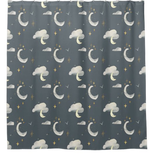 月夜 シャワーカーテン (正面)