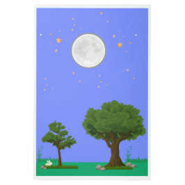 月夜 メタルプリント