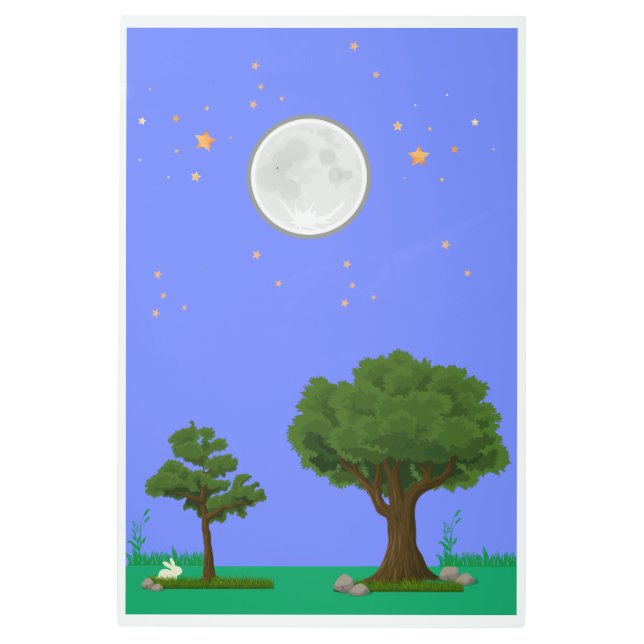 月夜 メタルプリント (正面)