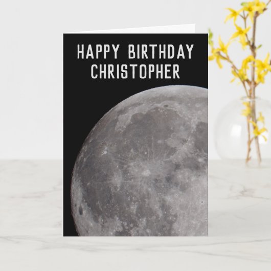 月天文学テーマ名欄 カード (黄色い花)