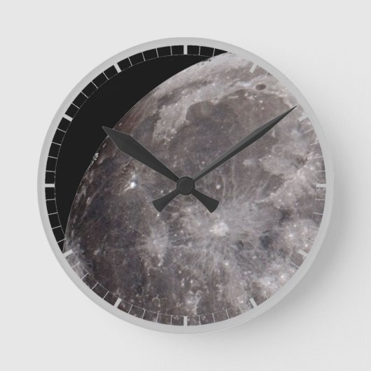 月天文学像の曲線 ラウンド壁時計 (正面)