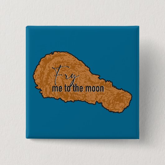 月太鼓のボタンに私を炒める 缶バッジ (正面)