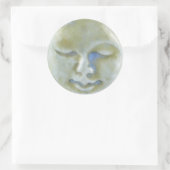 月女神ムーンストーンのステッカー ラウンドシール (バッグ)