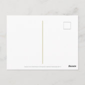 月威厳がある花グラジオラス&ポピーファンシー ポストカード (裏面)