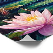 月威厳のあるに照らされたファンタジー風景の虎 ポスター (角)