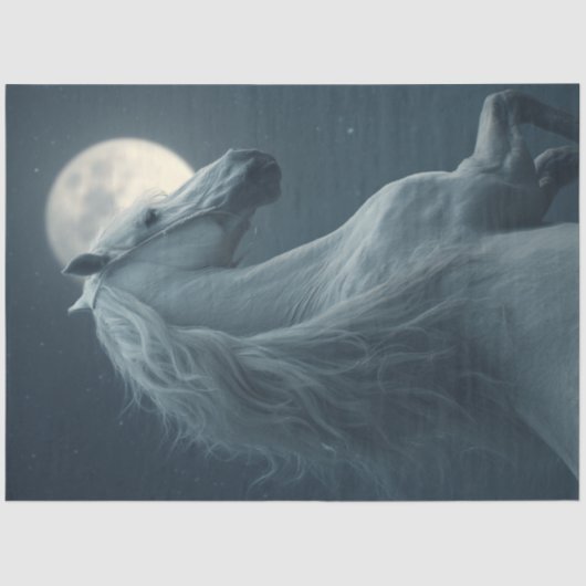 月威厳のあるの白馬前線を切り離す 薄葉紙 (正面)