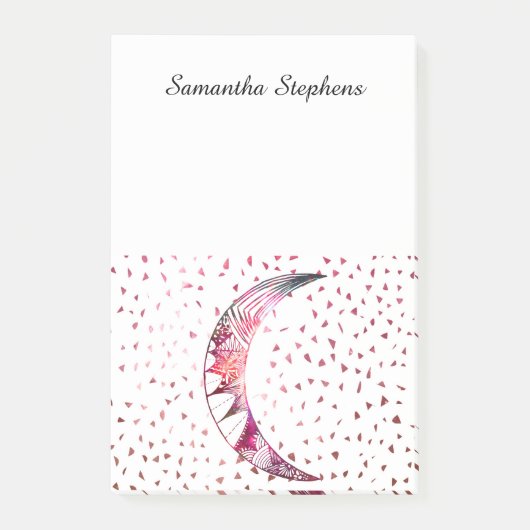 月威厳のある手が星雲の抽象芸術星 ポストイット (正面)