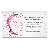 月威厳のある手が星雲の抽象芸術星 マグネット名刺 (正面)