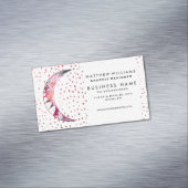 月威厳のある手が星雲の抽象芸術星 マグネット名刺 (インサイチュ)