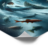 月威厳のある照ダンス中のサーモン8x10 ポスター (角)