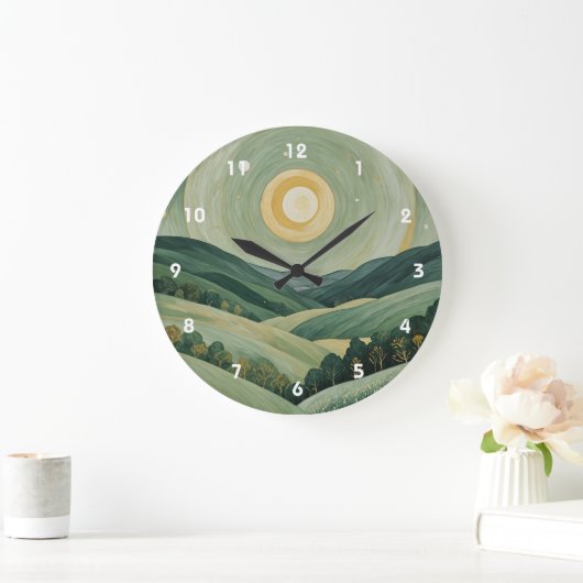 月子板 ラージ壁時計 (ホーム)