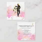 *～*月宇宙黒女神金ゴールドの結晶 スクエア名刺 (正面/裏面)