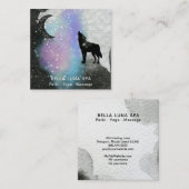 *～*月宇宙 ハウリングウルフレインボーシャーマン  スクエア名刺 (正面/裏面)