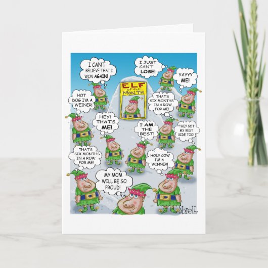 月小妖精や小人 シーズンカード (正面)