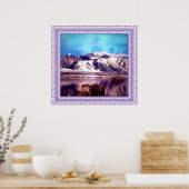 月山の後ろの月 ポスター (キッチン)