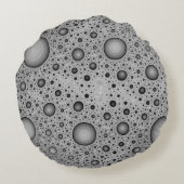 月岩月面テクスチャ ラウンドクッション (裏面)