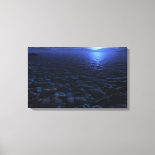 月崇拝 キャンバスプリント (正面)