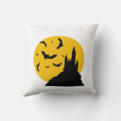 月幽霊のよく出るとこうもりのある城 クッション (裏面)