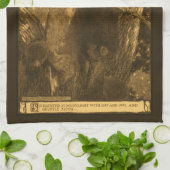 月幽霊のよく出る光の守護者 キッチンタオル (折り畳み)