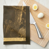 月幽霊のよく出る光の守護者 キッチンタオル (四つ折り)