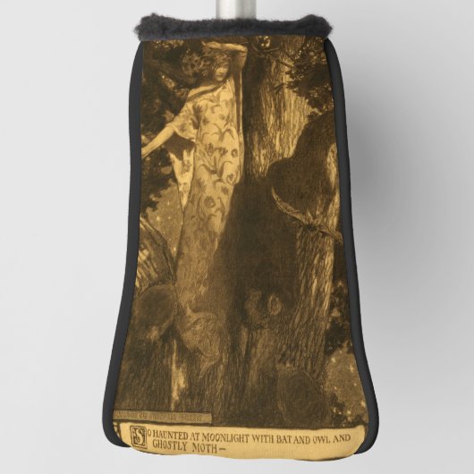 月幽霊のよく出る光の守護者 ゴルフヘッドカバー (回転90)