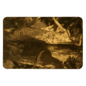 月幽霊のよく出る光の守護者 マグネット (横)