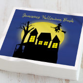 月幽霊のよく出る光の飛んでいる家と魔女 スタンダードカクテルナプキン