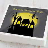 月幽霊のよく出る光の飛んでいる家と魔女 スタンダードカクテルナプキン