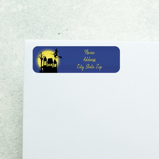 月幽霊のよく出る光の飛んでいる家と魔女 ラベル