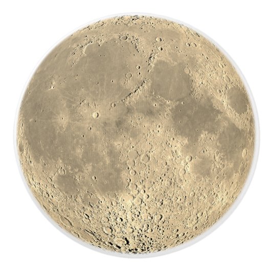 月引出しプルドレッサーキャビネットノブ セラミックノブ (正面)