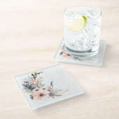 月形の花:「私のキッチン」コースター ガラスコースター (アングル)