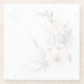 月形の花:「私のキッチン」コースター ガラスコースター (裏面)