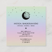 *~*月形星月魔法Bohoレインボー スクエア名刺 (裏面)