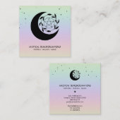 *~*月形星月魔法Bohoレインボー スクエア名刺 (正面/裏面)