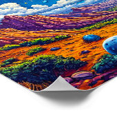 月惑星銀河系 ポスター (角)